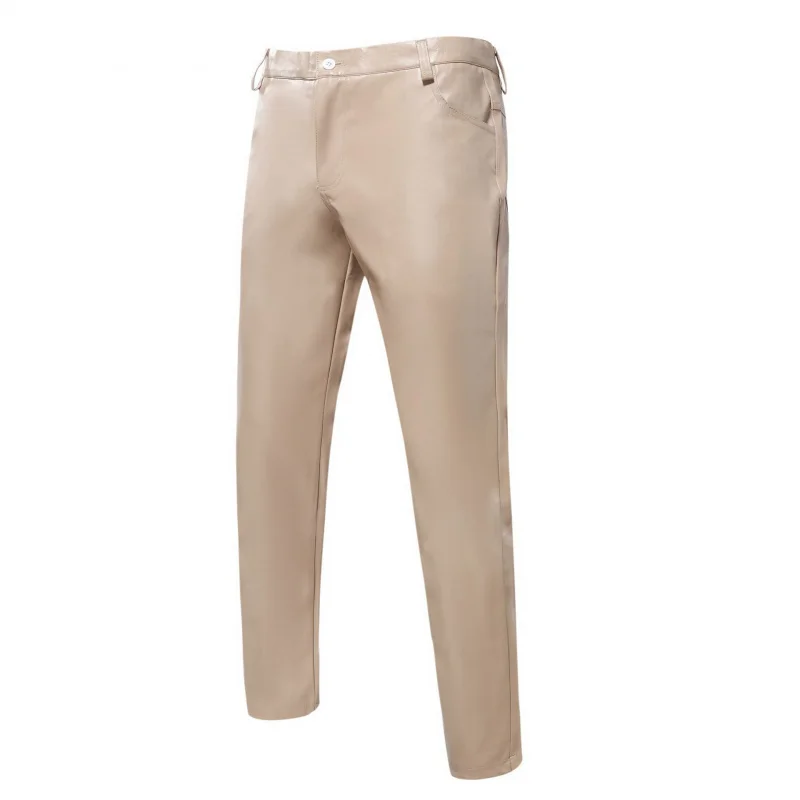 New Product Best-Selling Hot Sale ColorPUCasual Leather Pants Performance Costume Leather Pants Men