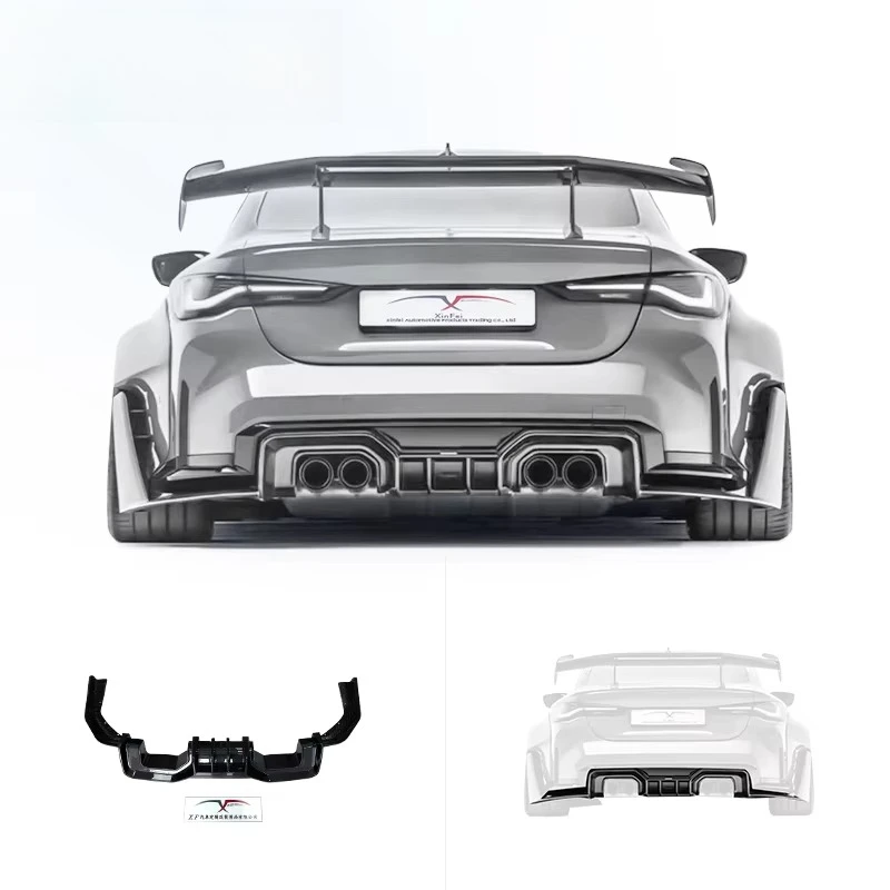 

Car Modification AD Style Carbon Fiber Rear Bumper Rear Diffuser Rear Lip Suitable for BMW M4 Body Kit Upgrade