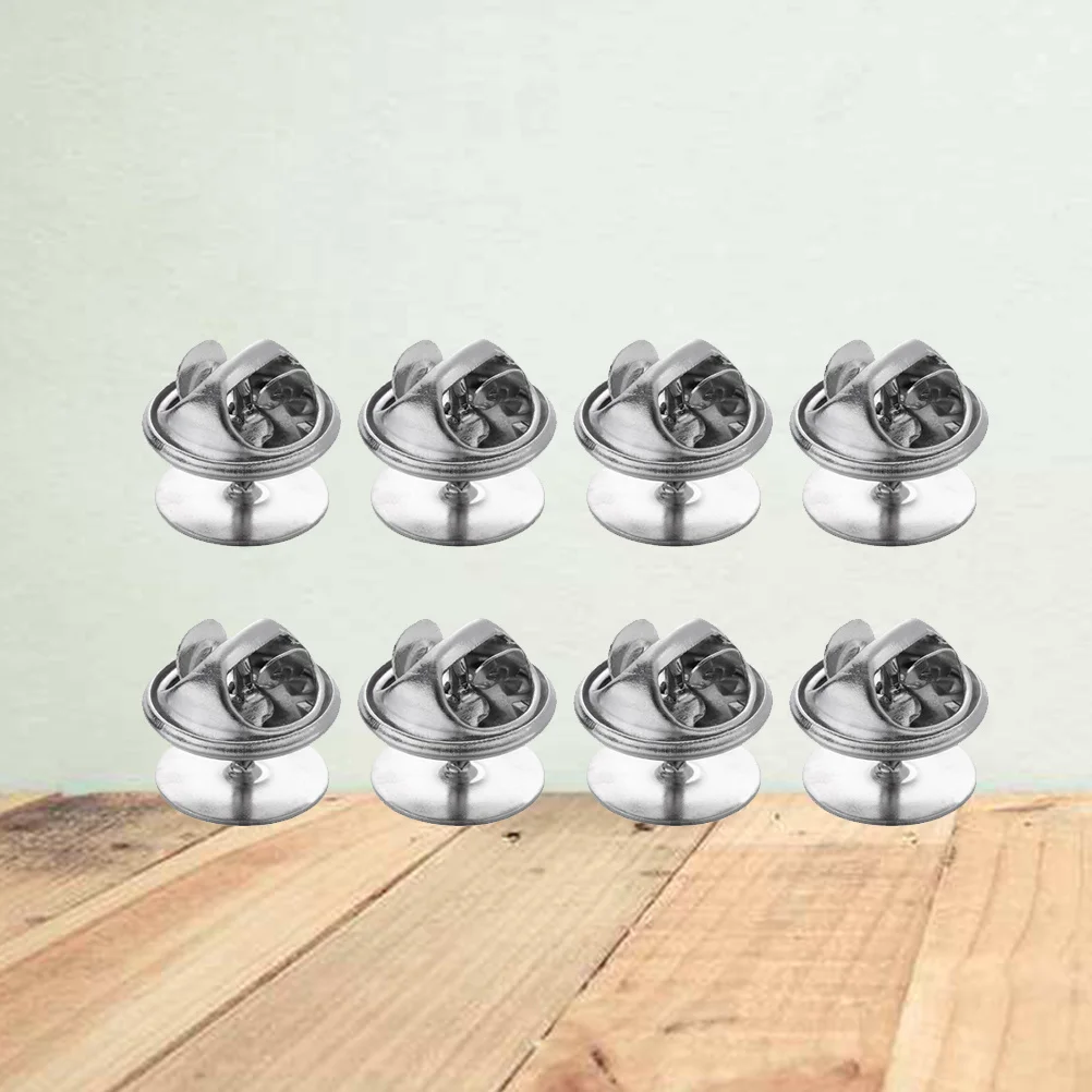 

120pcs 10Mm Butterfly Clutch Backs For Tie Tacks Lapel Pins Brooches Diy Jewelry Making Craft Supplies Pin Backs Metal