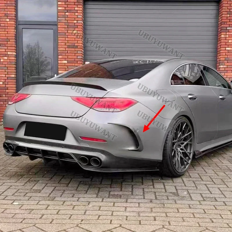 Für Benz CLS-Klasse C257 CLS53 CSL63 Carbon-Hecklippe Auto-Heckdiffusor Splitter Spoiler Karosserie-Kit