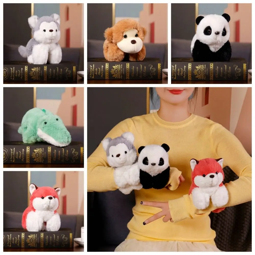 

with Clap Circle Panda Bracelet Plush Toy Dog Dinosaur Crocodile Monkey Bracelet Series Toy Soft Panda Monkey