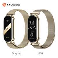 Strap for Mi Band 10 9 8 Bracelet for Xiaomi Smart Band 9 Strap 2 Size Long Metal Wristband For Mi Band 8 Correa