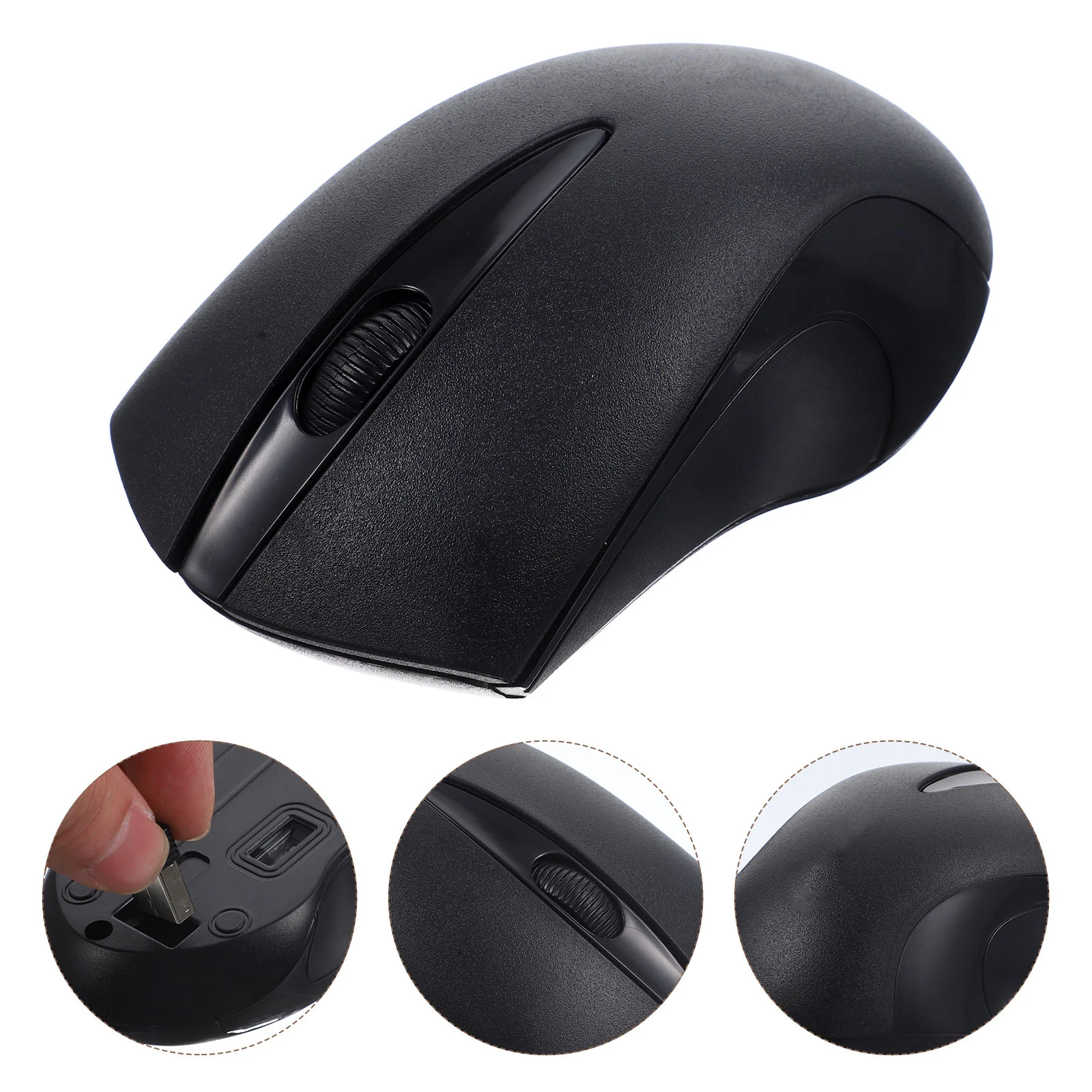 

Wireless Cute Lightweight Computer Mouse Ergonomic Design 10M Signal Range 3 Colors Home Office Game Use Smart Mouse Computer
