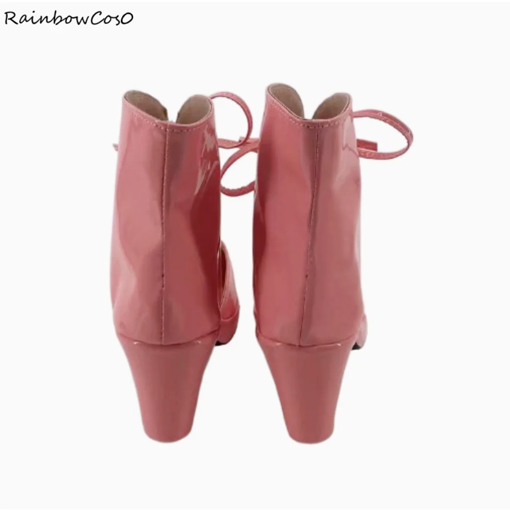 A garota mágica e o tenente mal usado para ser archenemies cosplay sapatos botas jogo anime dia das bruxas arco-íris cos0 w4460