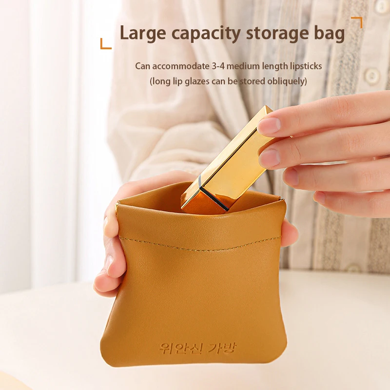 High Quality PU Leather Coin Purse New Women Men Small Mini Wallet Bag Money Change Key Earbuds Credit Card Holder for Kids Girl