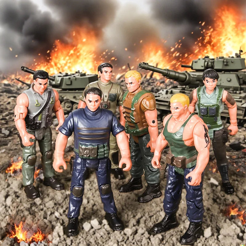 Oenux Explorer Soldaten-Actionfigur Polizist-Modell Realistische Artikulierte 1/12 Maßstab Figur Ausstellungsstück Sammlerstück Geschenk