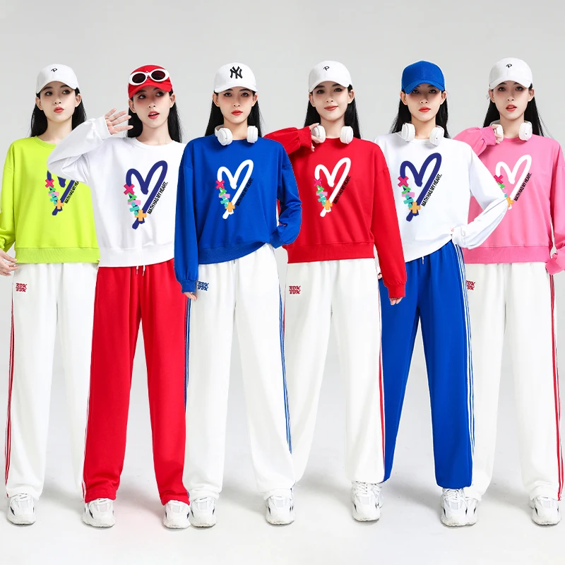 

Свободная длинная одежда для выступлений Sve Fitn для женщин и взрослых, джаз, хип-хоп, уличные танцы, фитнес, смесь хлопка и полиэстера