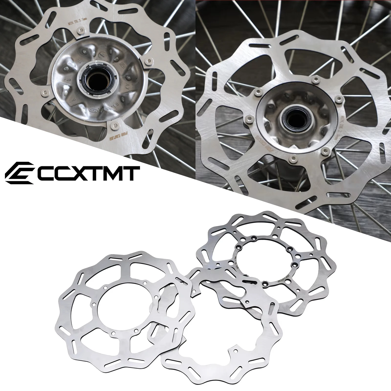 Rotor de disco de freio dianteiro e traseiro para motocicleta, 240 260 270mm, para honda cr 125 250 125e 125r 250e 250r crf 250r 450r 250x 450x 450rx 450l