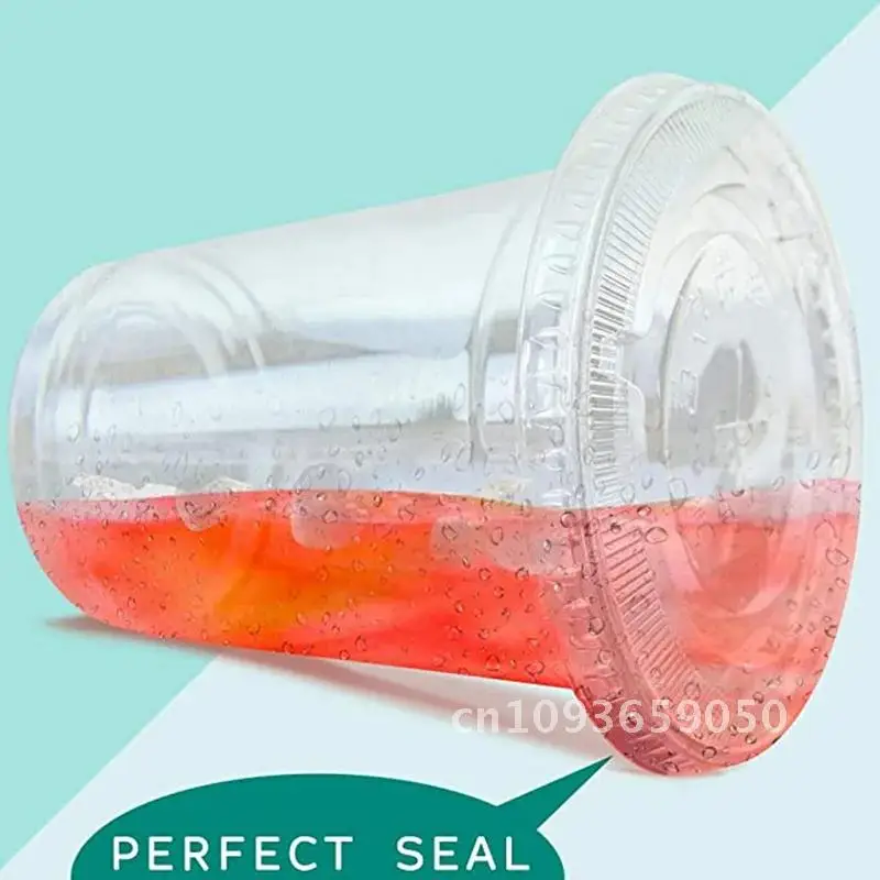 

Party Sets 450ml Disposable Clear Cups with a Hole Dome Lids Summer Milkshake Tea Juice Drinks Cups Tea for 100/50 Plastic Fruit