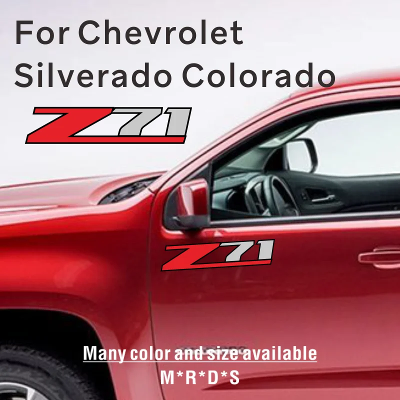 Z71 Decor Sticker For Chevrolet Silverado Colorado 1500 2500 Z71 Car Tailgate Bed Side Vinyl Decal Cover Auto Accessories