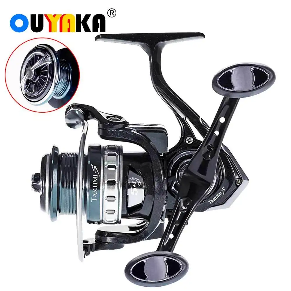 

Molinete Spinning Fishing Reel Stainless Steel Bearing Tackle Stainless Steel Bearing 5.2:1 10KG Max Drag Carretilha Pesca Coil