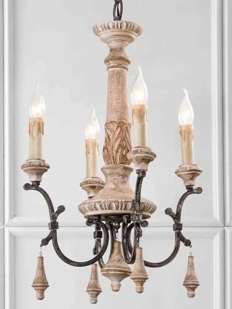 French Lighting Fixtures, Lamps, and Decorations Provided for American Wooden Craft Host Families, Including Chandeliers, Bedroo
