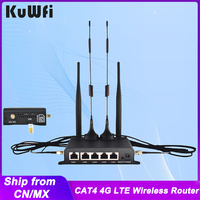 KuWFi 4G LTE Wireless WiFi Router 2.4G Access Point Support VPN Detachable External Antenna With WAN 4xLAN Port AP Repeater Mode