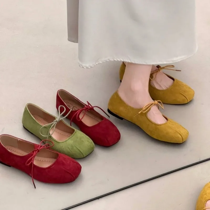 

New Fashion Butterfly-Knot Women Flats with Shoes Casual Female Soft Footwear Round Toe Ladies Flats Slip on Shoes