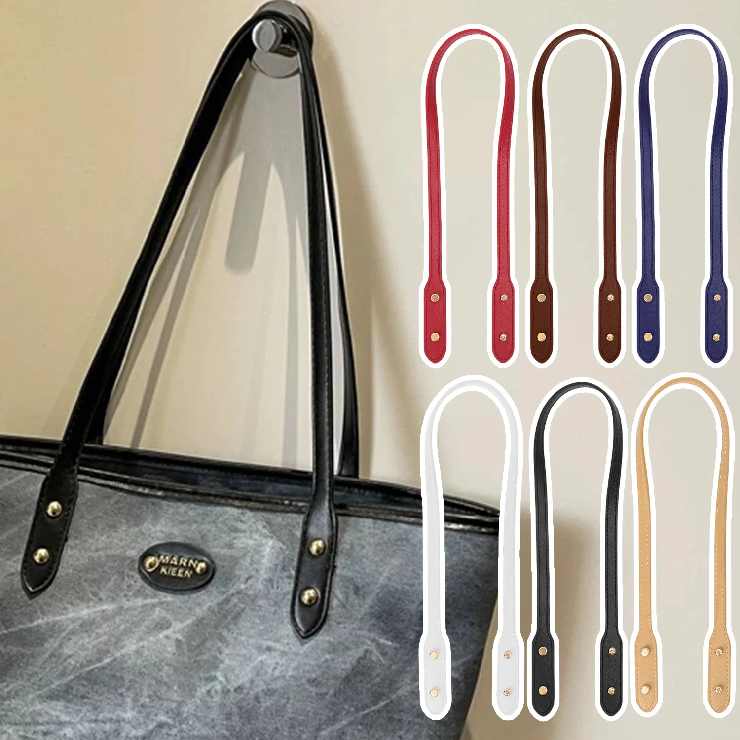 

Кожаная сумка ручной работы через плечо с ручкой-держателем из ПУ и сменным ремнем-держателем, аксессуары для сумок DIY