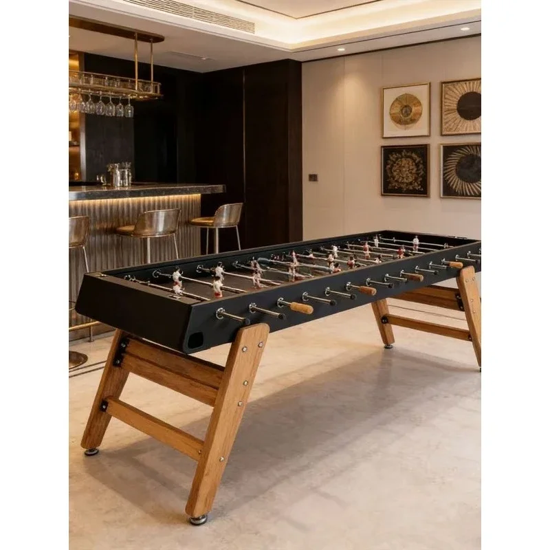 Light luxury high-end solid wood football table household indoor entertainment table game table modern multiplayer indoor