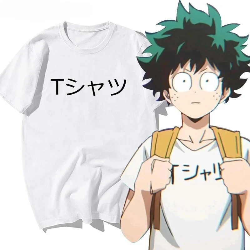 Camiseta Unisex Midoriya Izuku Deku, camiseta de dibujos animados japoneses para mujer, camiseta de Boku No Hero Academia de Anime My Hero Academia para mujer