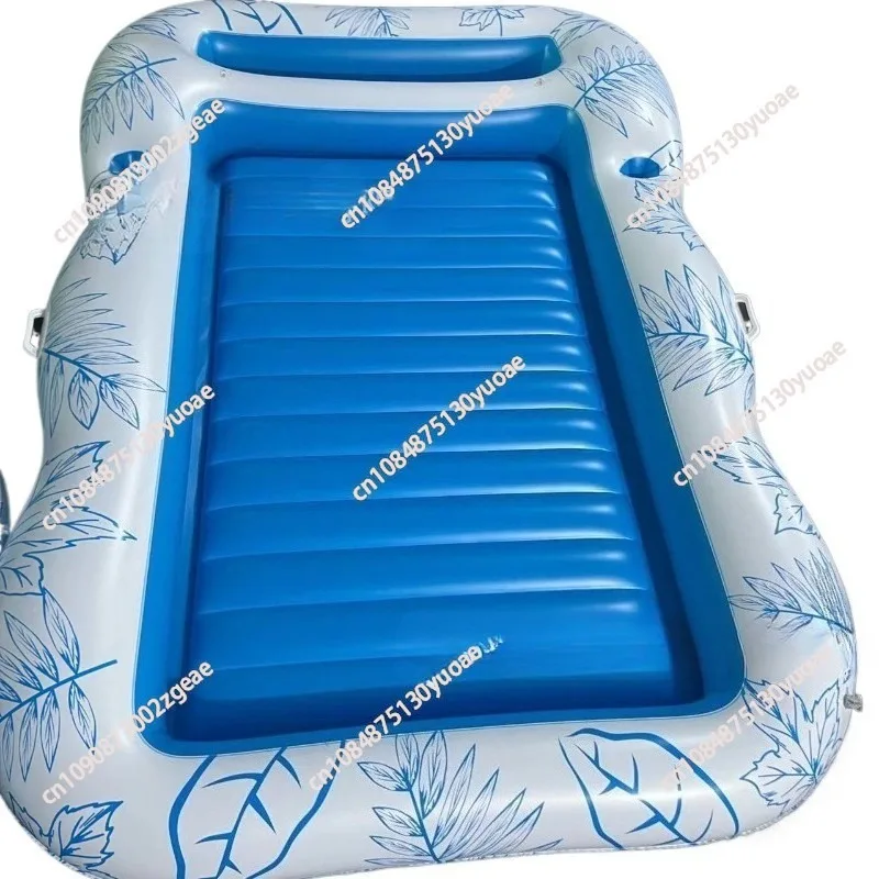 

Новая надувная водная плавающая рядная надувная односпальная двуспальная плавающая кровать, летняя надувная уличная игрушка