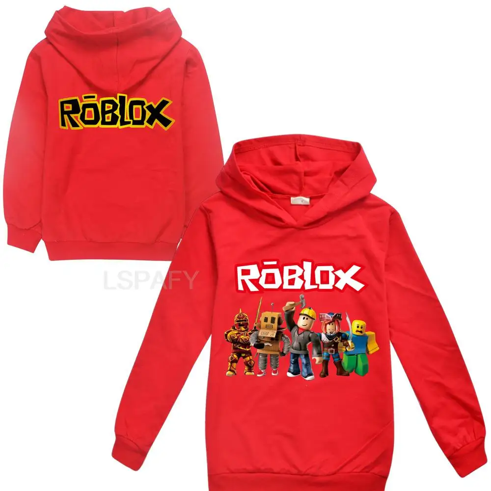 ROBLOX-Sudadera con capucha para niño y niña, suéter de primavera y otoño, ropa infantil, regalo de Navidad