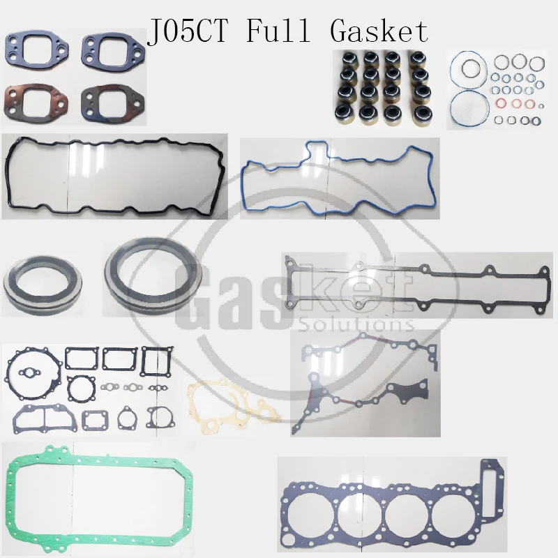 

J05CT J05C J05C S05D Full Gasket Set For Hino Diesel Engine overhaul package