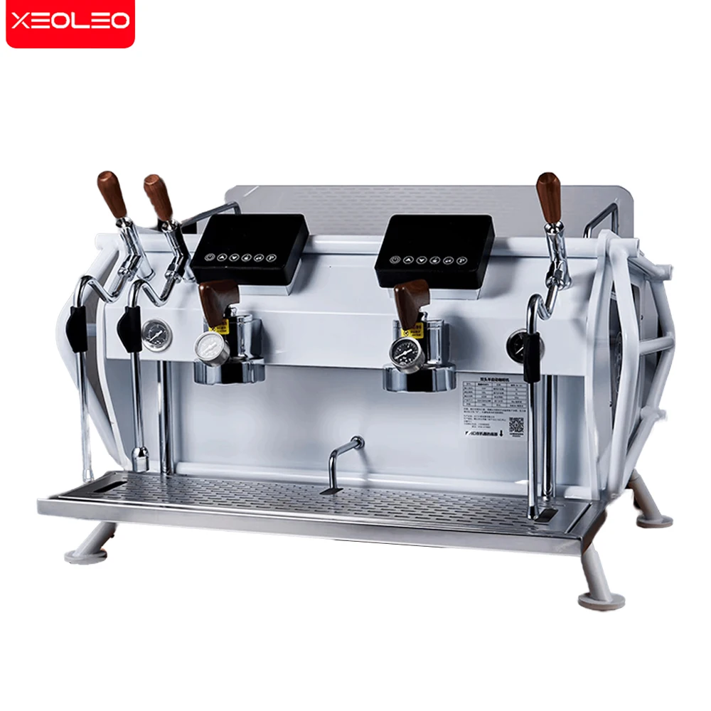 التجارية مزدوجة الرأس 2L + 6L المزدوج المرجل القهوة جعل 4500 واط ماكينة الاسبريسو 9Bar مضخة دوارة ماكينة القهوة الأوتوماتيكية