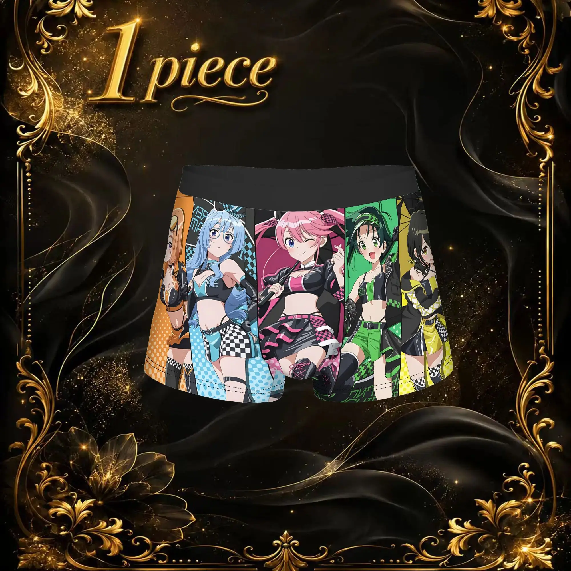 Popular Anime Game Theme Of Romance Girls boxers adults 18 plus Underpants Homme Panties Men's Underwear Shorts Boxer Briefs