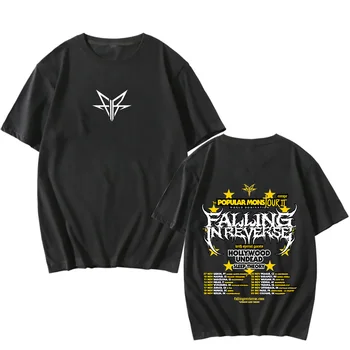 Falling in Reverse The Popular Mons Tour camisetas para mujeres/hombres nuevo diseño camiseta Funko Pop cuello redondo ropa de algodón tendencias