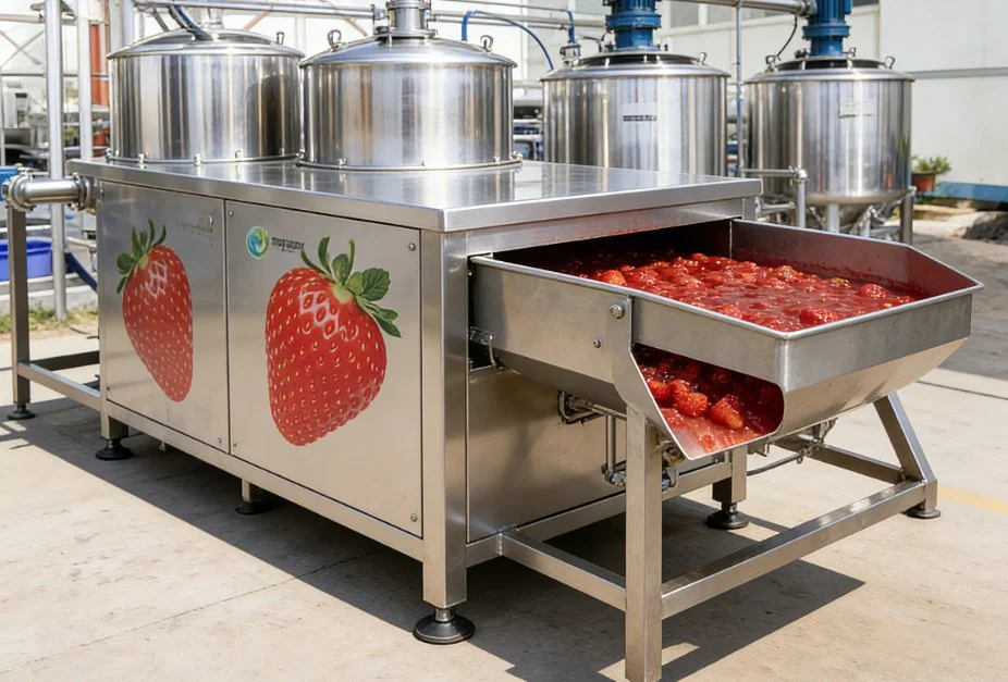Custom Mobile Flexible Operation Small Commercial Strawberry Jam Making Selling Machine