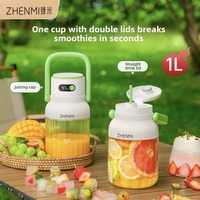 Zhenmi Portable Juicer Small Household Multifunctional Fried Juice Wireless Charging Fruit Juicing Cup Ton Barrel  Lemon