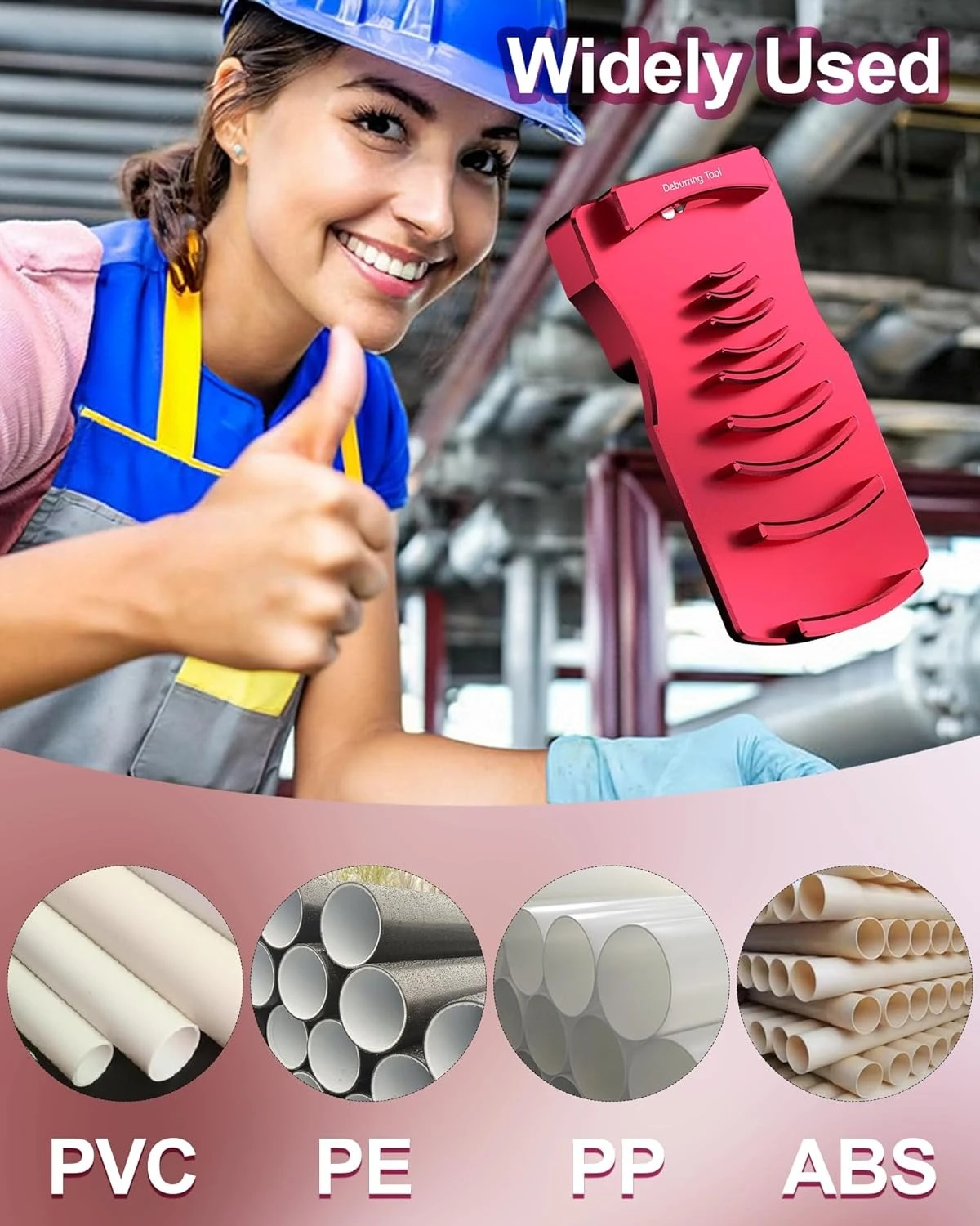 9 in 1 Adjustable PVC Chamfer Tool Effective PVC Pipe Reamer for 0 5 to 4 Inch SCH40 PVC CPVC Plastic Pipes