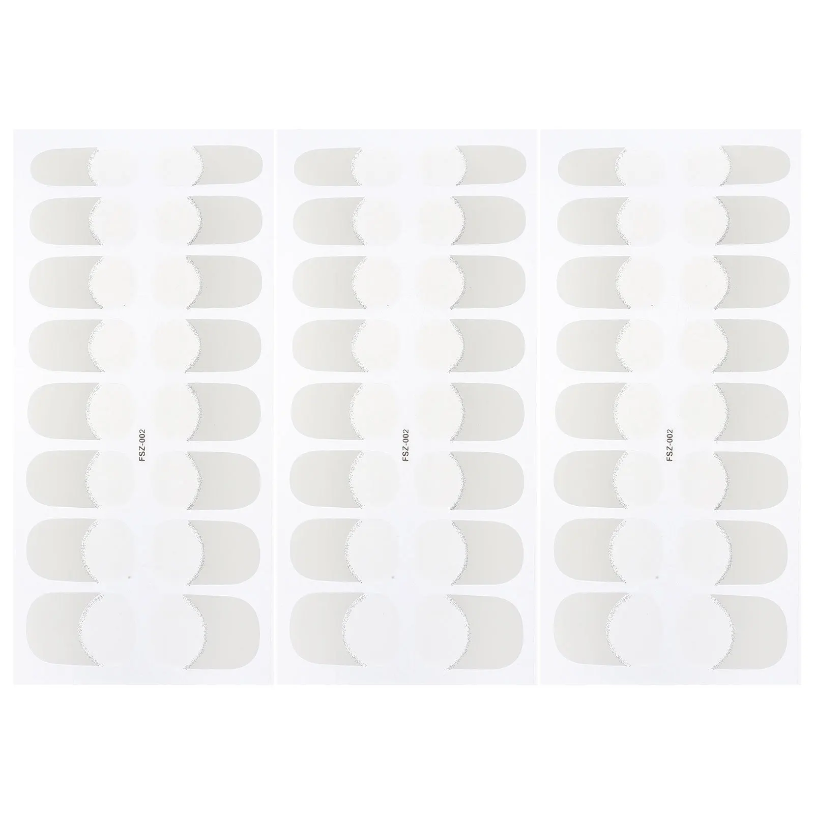 

3 Sheets Nail Gel Strips Nail Polish Stickers Fast Application Long-Lasting Stylish Stick on Nails for Women Gel Polish Strips