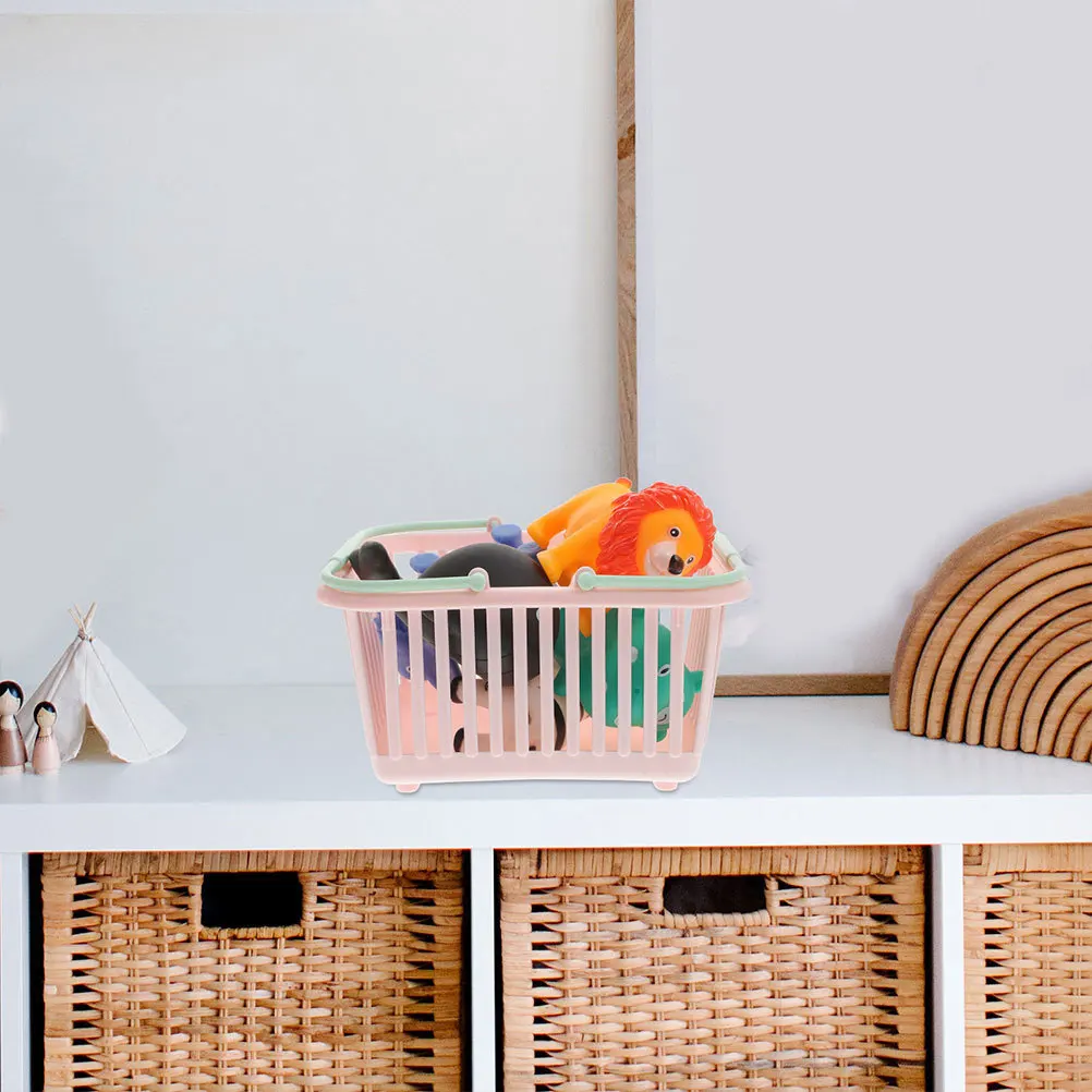 

4Pcs Plastic Storage Basket Simple Design Desktop Organizer Jewelry Storage Box for Home Office Plastic Basket