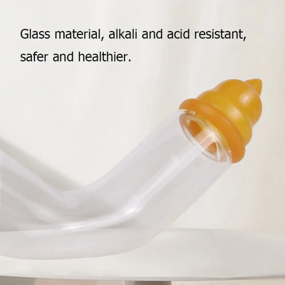 10ml Pet Medicine-Feeder Banana Shape Glass/Silicone Pet Milk Feeder Adjustable Cat Liquid Feeder For Kitten Puppy Hamster