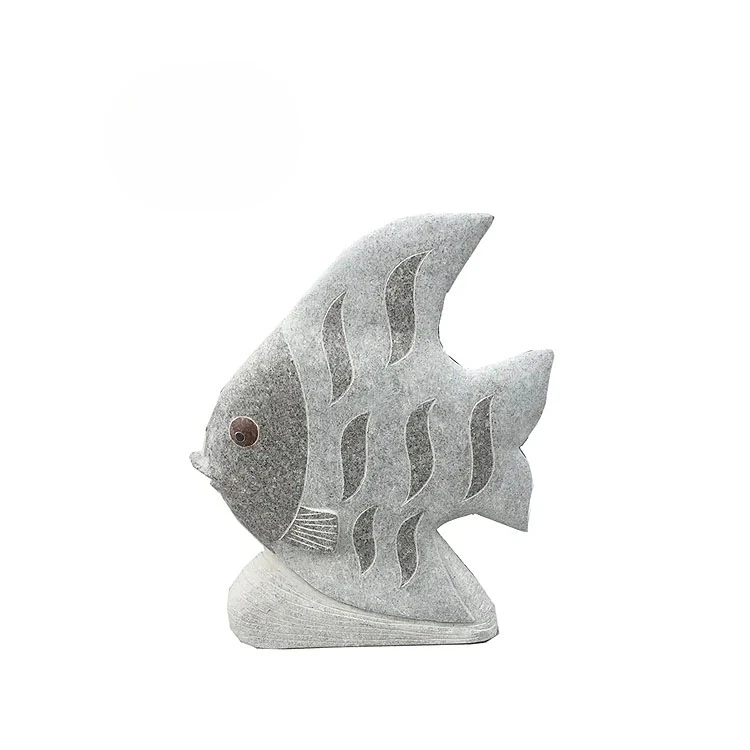 natural stone granite fish sculpture