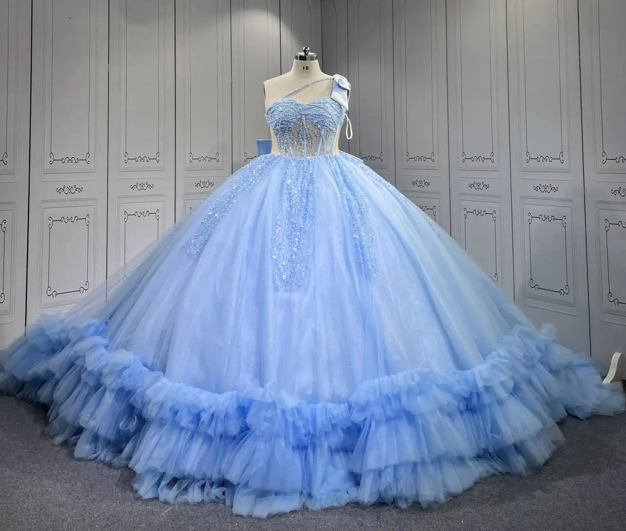 

Mumuleo Blue Cinderella Inspired Quinceanera Dresses Azul vestidos de 15 quinceañeras xv años 2025 debutantes para 15