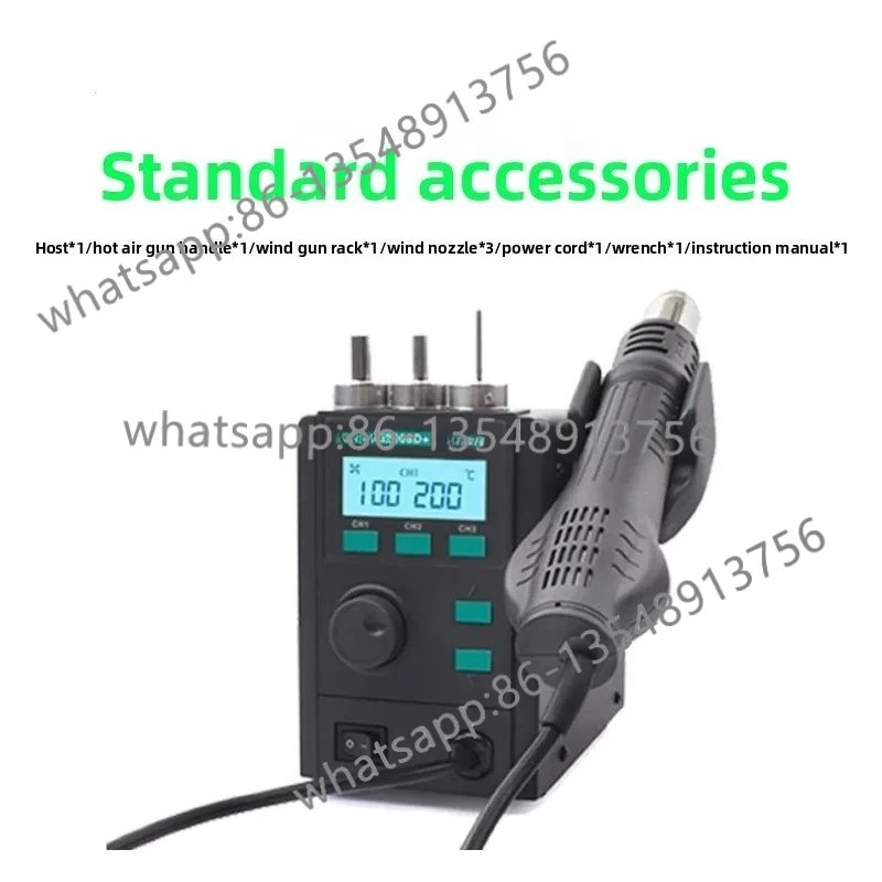 

Стол для демонтажа и сварки термофена 2008, бессвинцовый циклонный цифровой дисплей с прямым воздухом, регулируемая температура