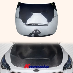 For Kia Stinger 2017-2020 GTS Style Carbon Front Bumper Vented Hood Bonnet