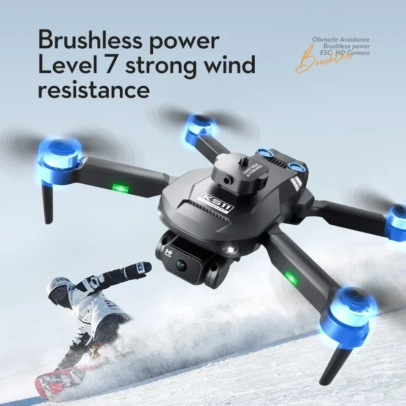 New LS KS11 Mini Drone 4K Professional 8K Dual Camera Obstacle Avoidance Optical Flow Positioning Brushless RC Dron Quadcopter