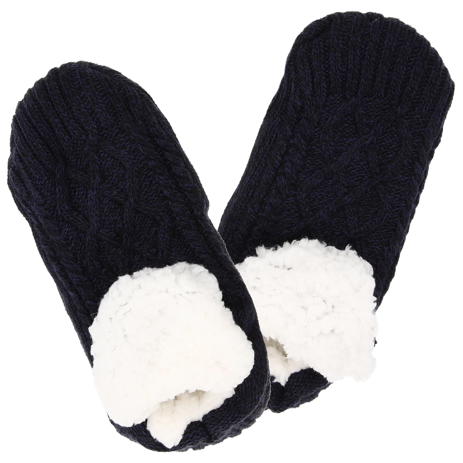 1 pièces 1 paire pantoufle pour l'hiver intérieur usage domestique antidérapant confortable sol dormir cheville chaussettes cadeau sol chaussettes