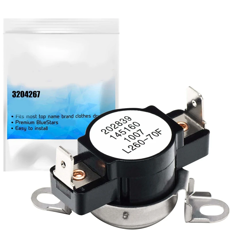 ABGG-3204267 Dryer Thermostat Replacement Part For Frigidaire Kenmore Electrolux Dryer- Replaces 508516 73204267 AP213147