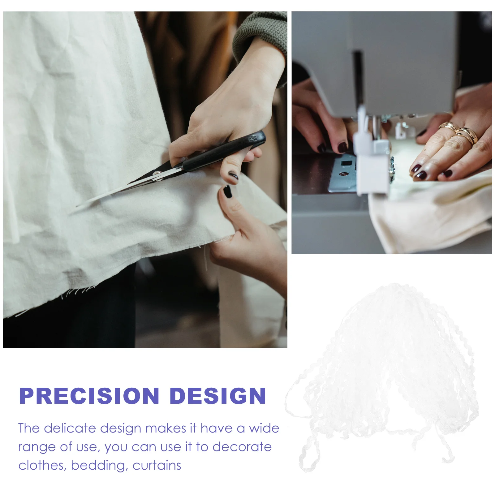 

Wave Bending Fringe Trim Colorful Wavy Ribbon Decorative Sewing H crafted Dress Ribbons Crafts Home Tailor Shop Clothes Shop