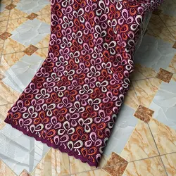 Modern Multicolor Austria Lace Best Quality African inspired Fabric Original Cotton 100% Fashion Sewing Garment Swiss Cloth