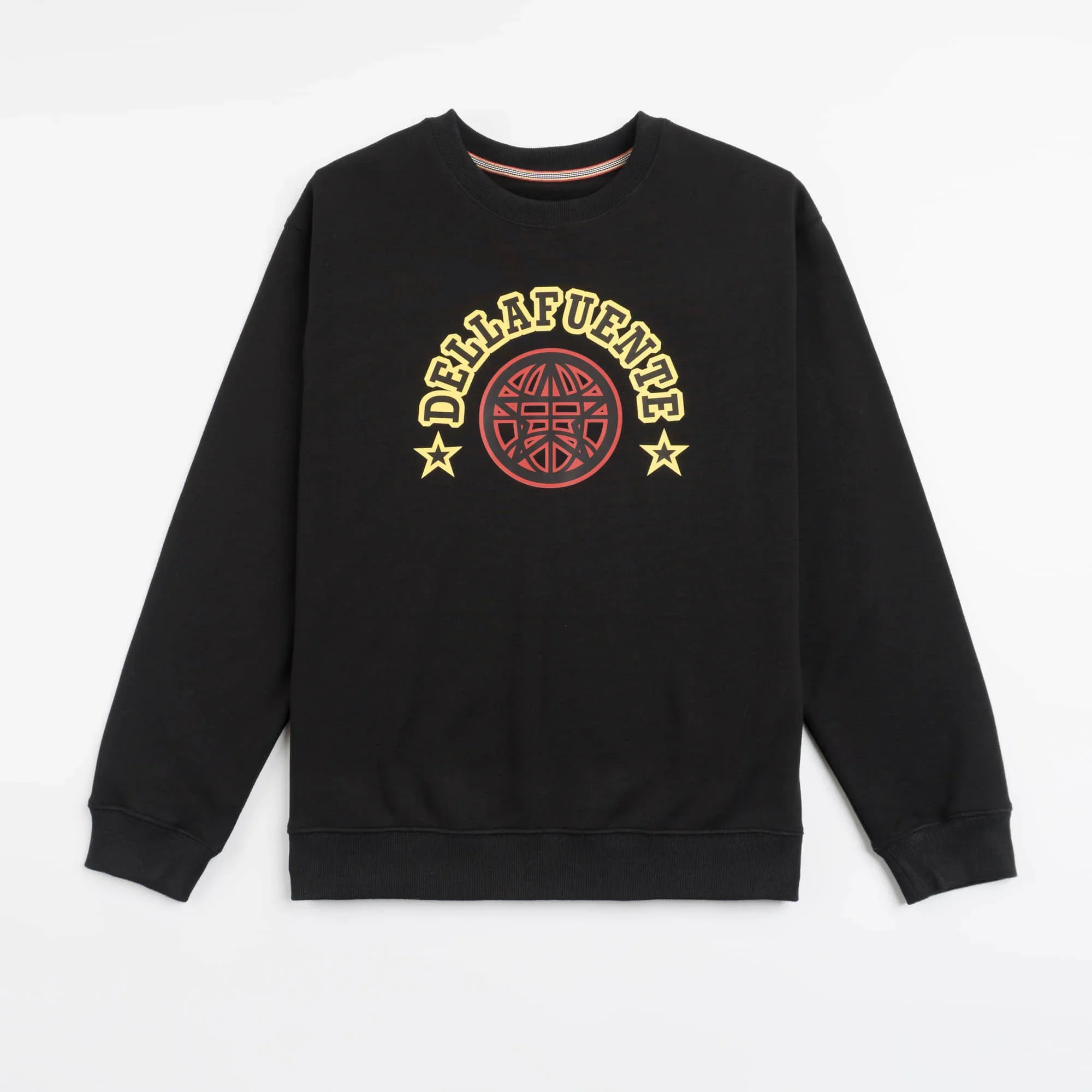 Mens Designer Sweatshirt with Classic Logo Print Design by Luxury Brand Inspired by Dellafuente y2k Trendy Streetwear