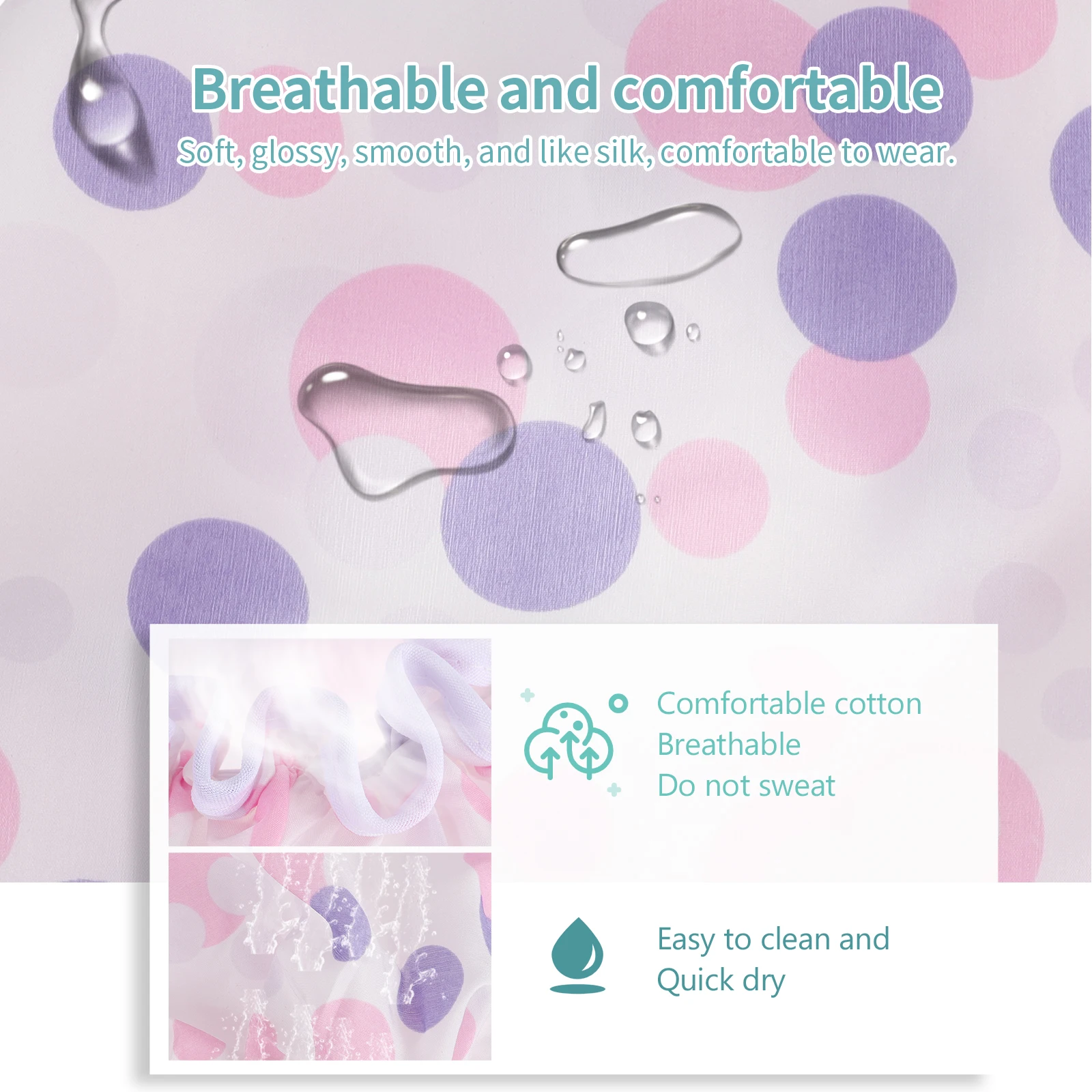 

2 Pcs Covers Waterproof Shower Cap Caps Reusable Eva Bathroom Miss Swim for Women
