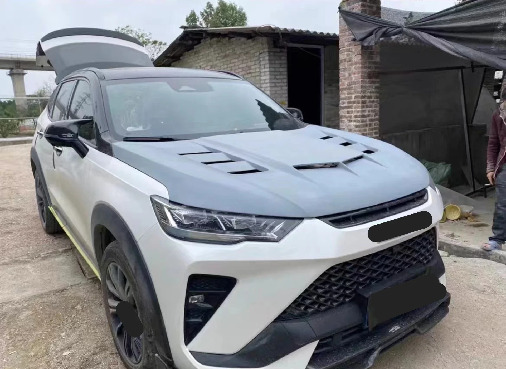 Resin Engine Cover for Haval 3rd H6 H6S Convert New Style Bonnet Light Weight Hood Car Accessories