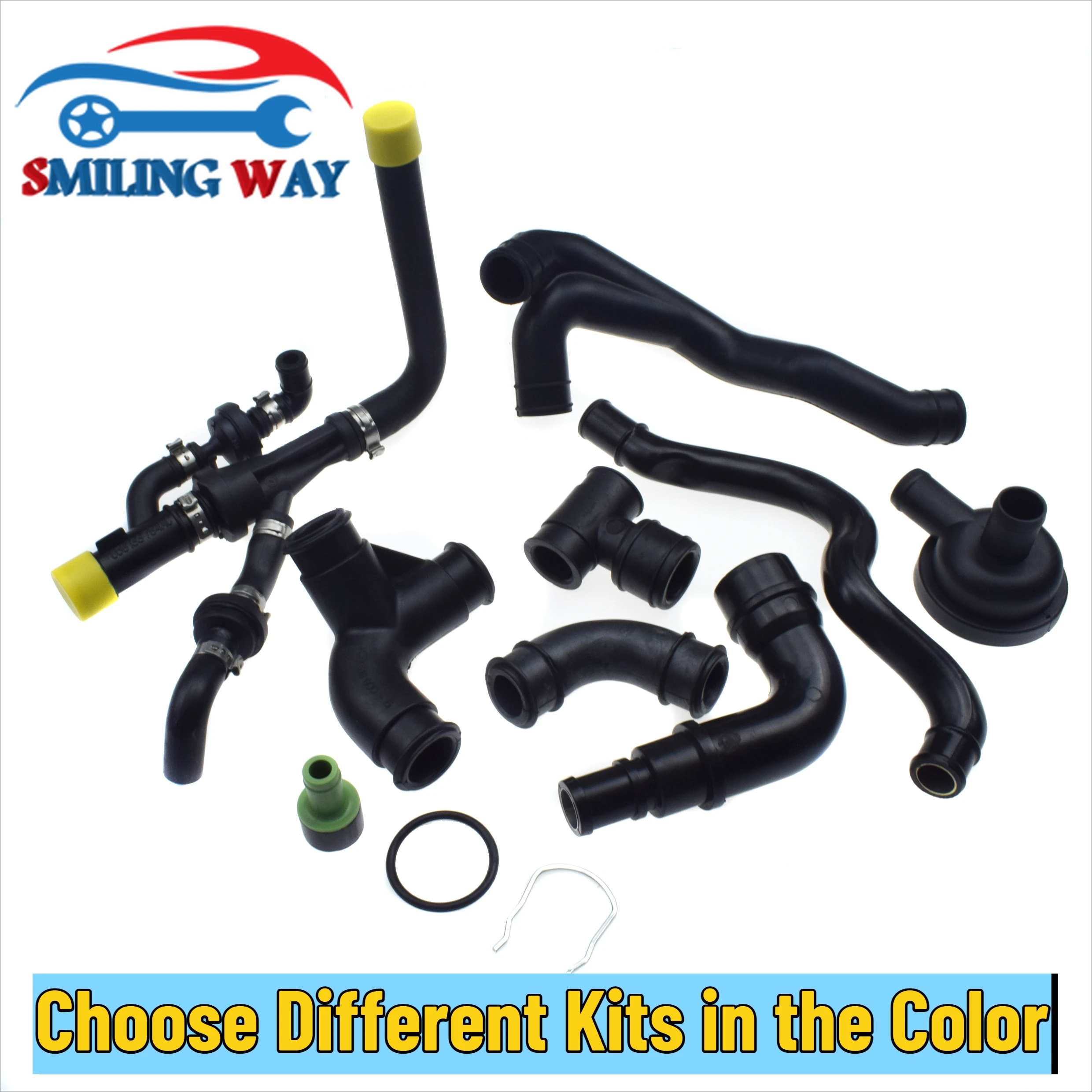 A-Premium Crankcase Vent Valve Breather Hose W/Gasket Kit Compatible With Volkswagen VW Jetta Passat 2006-2008, Golf Eos GTI & Audi A4 A3 TT A4 Quattro, 2.0L - View #13