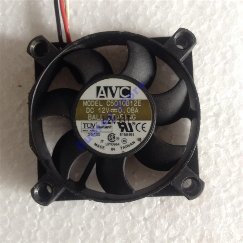 

AVC C5010B12EV 5cm 5010 12V 0.08A Double ball bearing cooling fan 3800rpm air blower