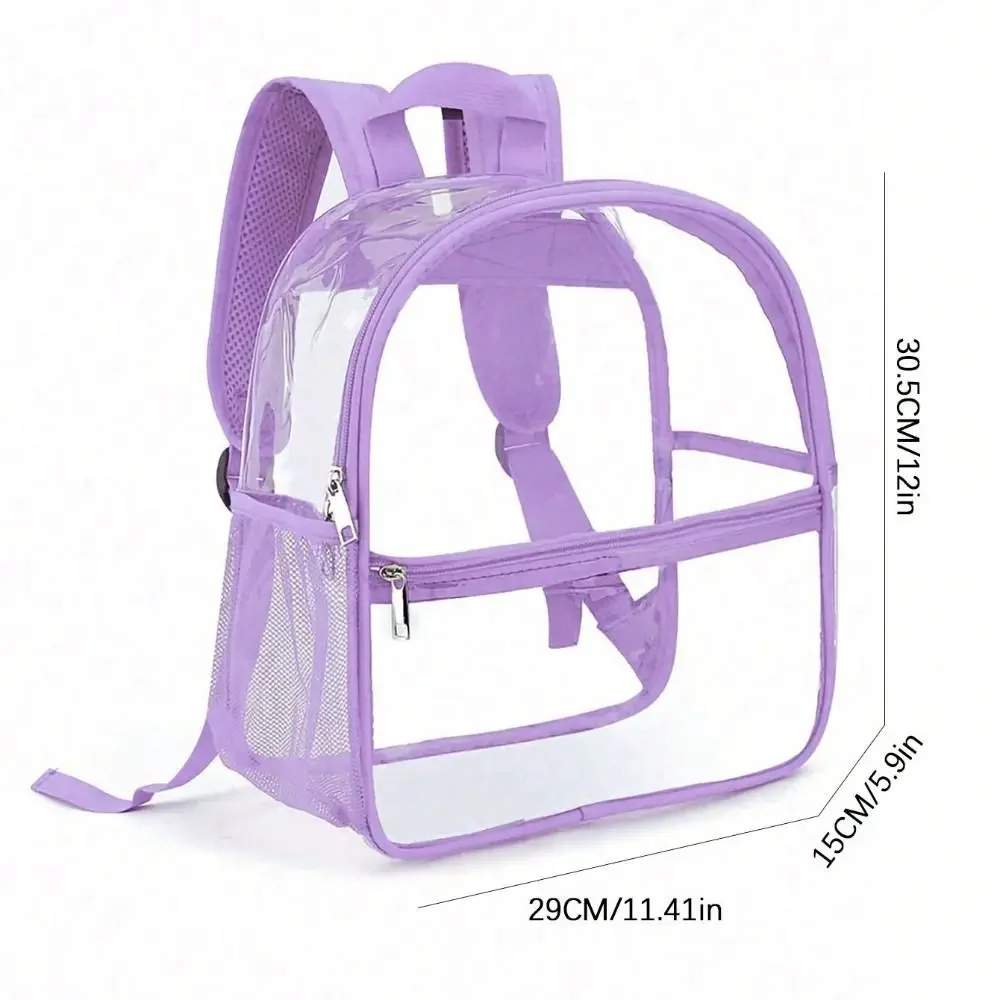 Clear Backpack Transparent PVC Backpack Summer Waterproof Beach Cell Phone Bag for Travel School Storage Small Backbags