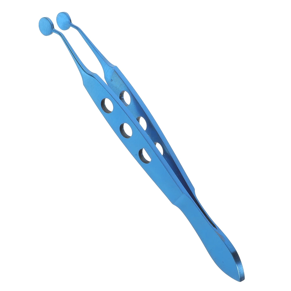 

Titanium Alloy Massage Tweezers Round Head 3x3 Eyelid Compressor Meibomian Gland Expressor Metal Eyelid Tweezers Oil Remover