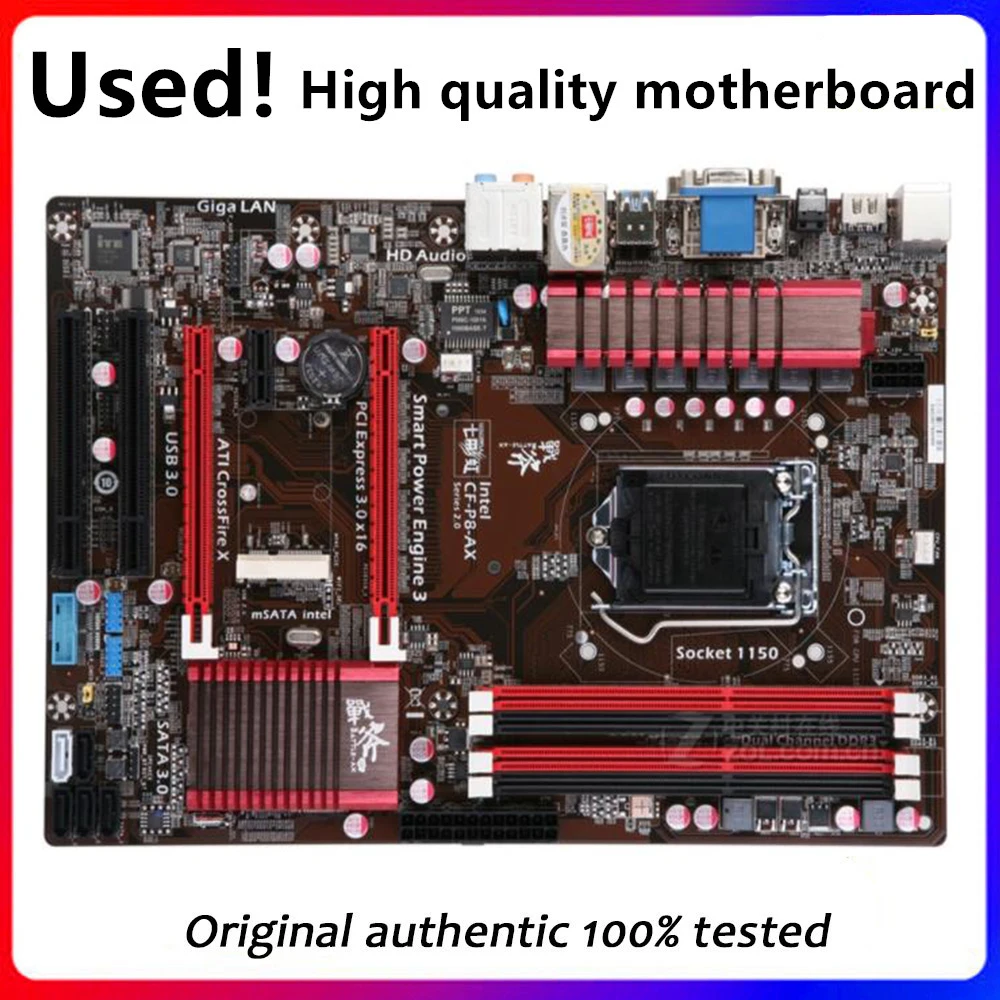 For Colorful C.B85AK V20 B85A Desktop Motherboard B85 LGA 1150 CPU SATA3 USB3.0 Original Desktop Used Mainboard